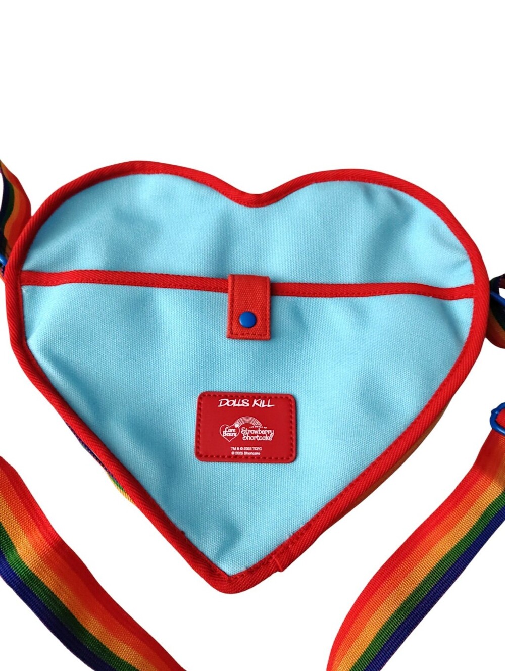 Dolls Kill Strawberry Shortcake and Care Bears Crossbody Heart Bag - Picture 2 of 10